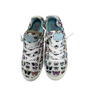 BOBS from Skechers Women 8.5 Beach Bingo Catterfly Novelty Crazy Cat Lady Kitty